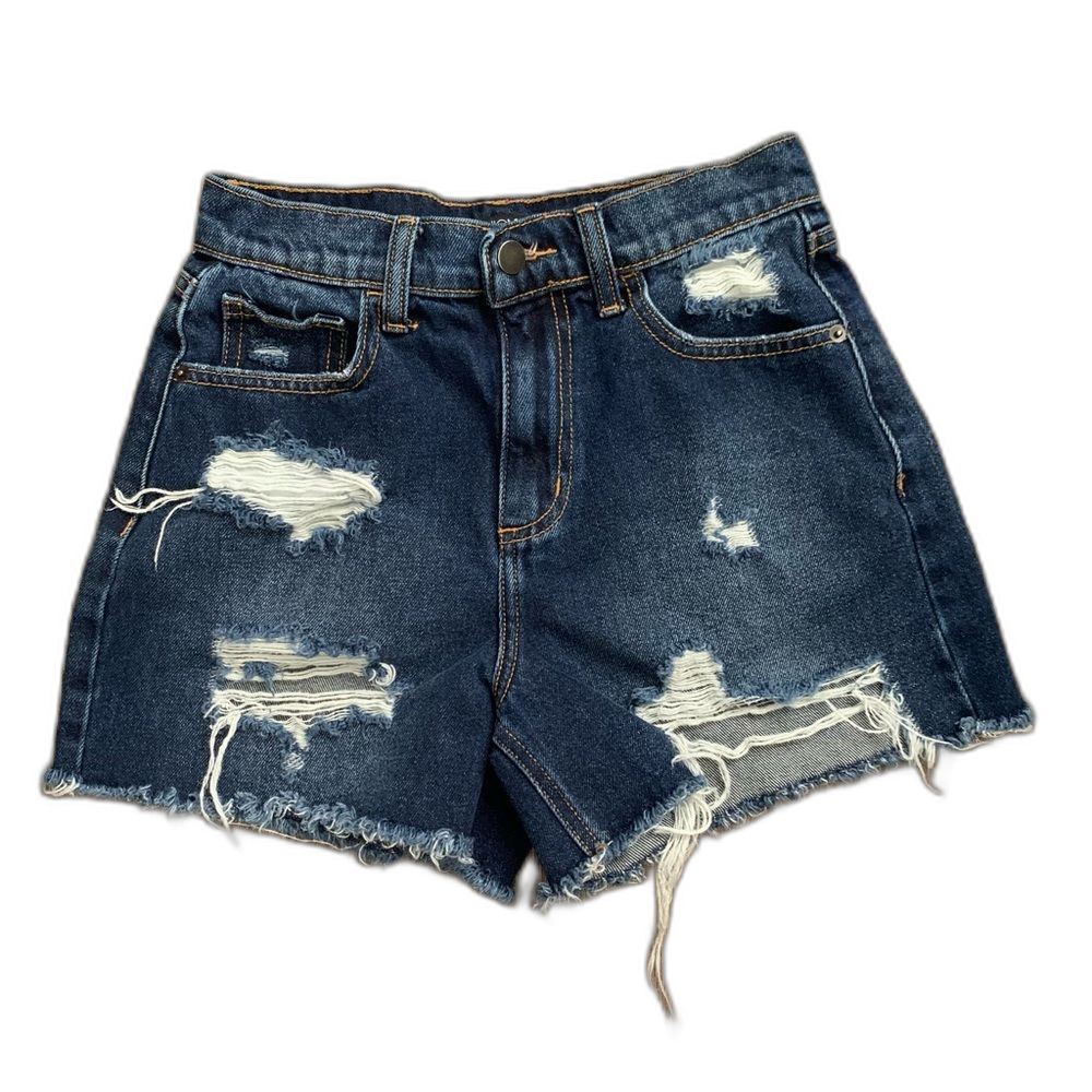 Fashion Nova Distressed Jean Shorts Size 1
